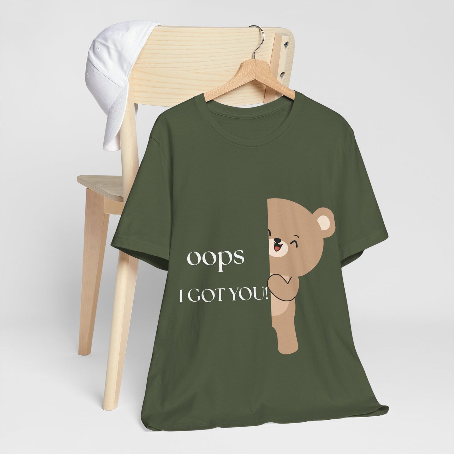 Oops… I Got You” Bear Graphic Tee
