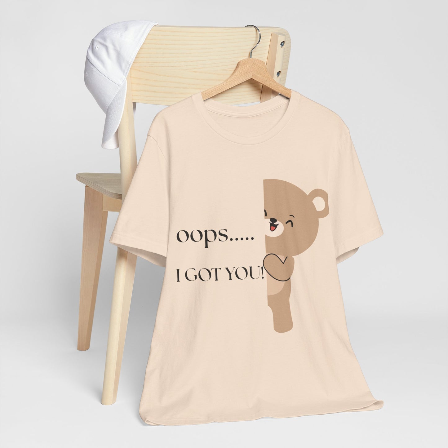 Oops… I Got You” Bear Graphic Tee