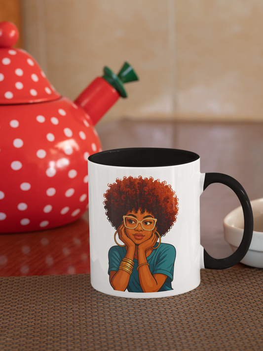 Afro Chic Mug – Style & Empowerment(11, 15oz)