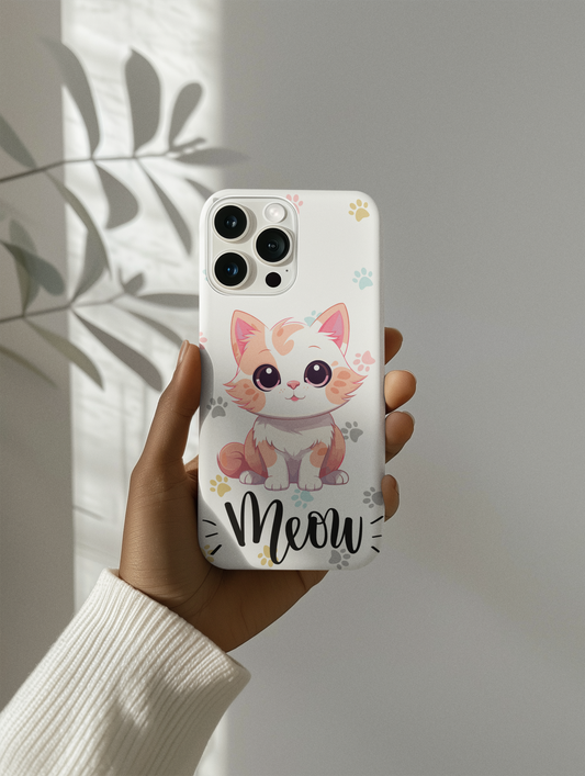 Cute Cat Phone Case – Stylish & Protective Cover for iPhone & Samsung