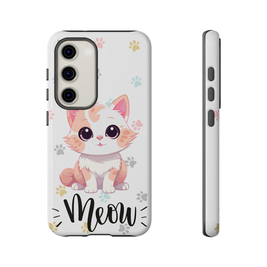 Cute Cat Phone Case – Stylish & Protective Cover for iPhone & Samsung