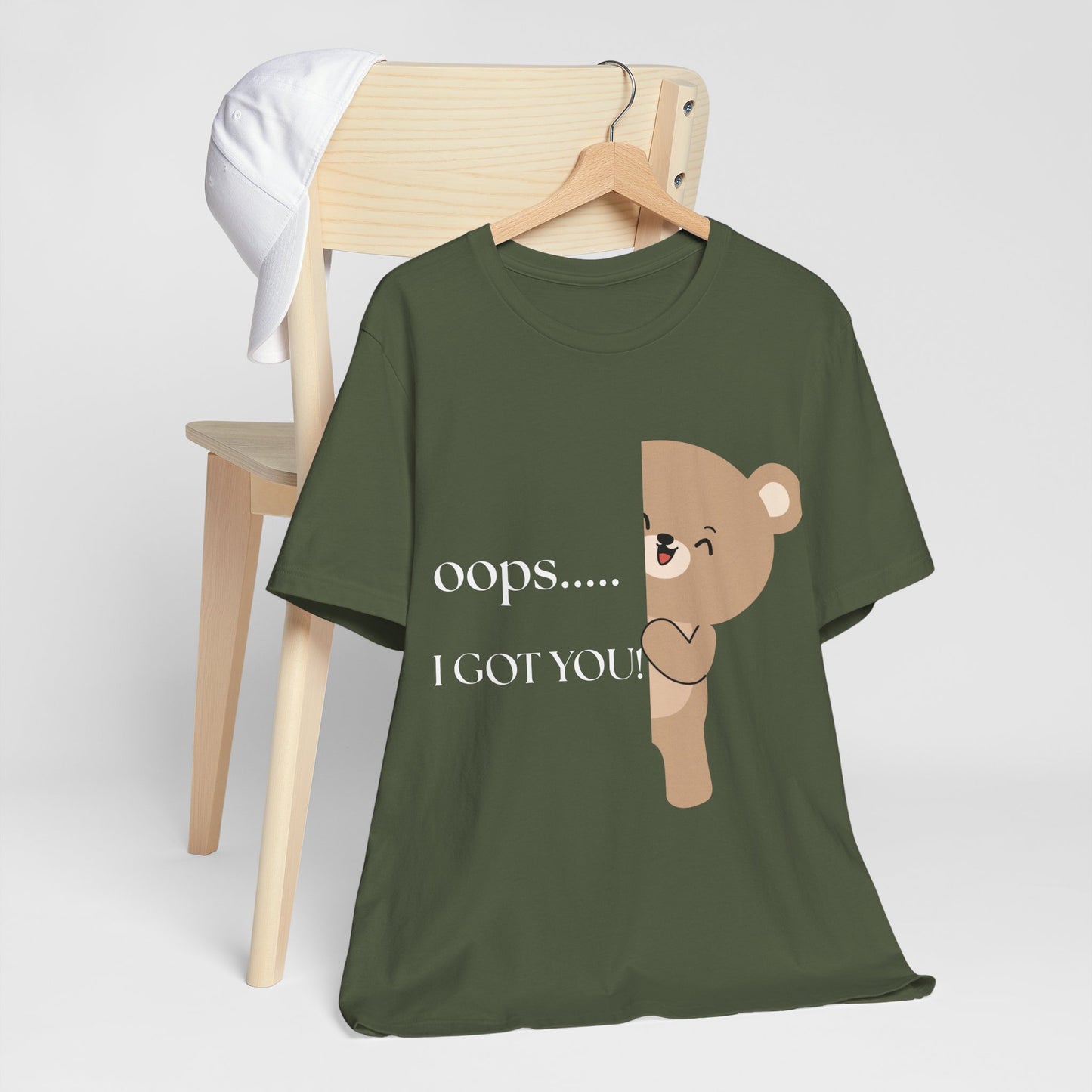 Oops… I Got You” Bear Graphic Tee