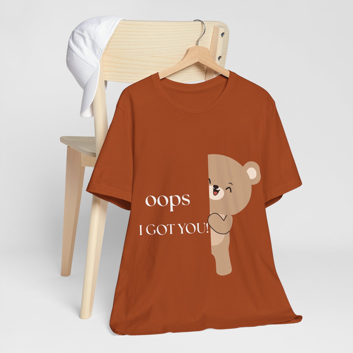 Oops… I Got You” Bear Graphic Tee